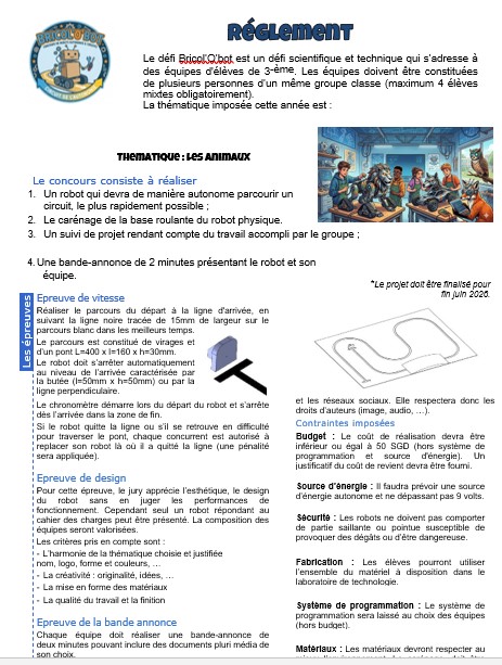 Règlement du concours